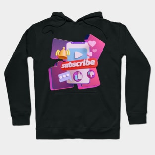 Social Media Influencer Subscribe Hoodie